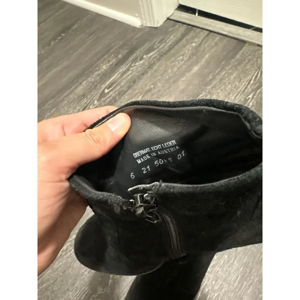 Paul Green‎ Obermat Etch Leder Booties Black Size US 8.5